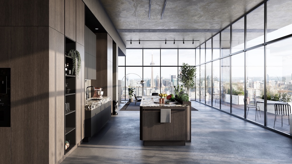 FotoOrganisch keukenontwerp voor open en stedelijk wonen